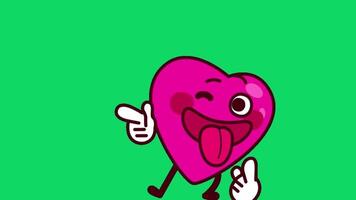 funny heart animated , valentine day video