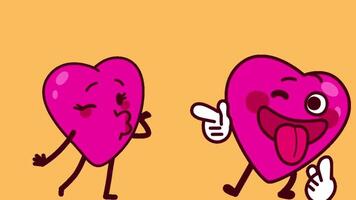 funny heart animated , valentine day video