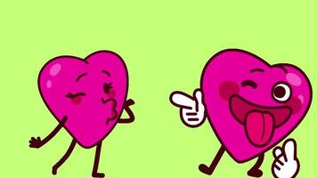 funny heart animated , valentine day video