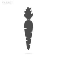 Carrot icon. Isolated vector illustration.