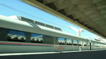 High-speed commuter train video