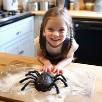 Halloween preparation spider photo