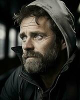 a man with a beard generative ai photo