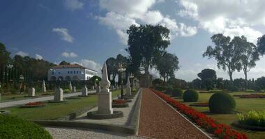 das Villa von Bahji im Bahai Garten Acre, Israel video