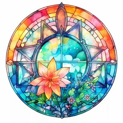 Stained Glass Circle Stock Photos, Images and Backgrounds for Free Download