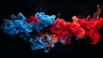 Background With Blue And Pink Smoke Stock Illustration - Download