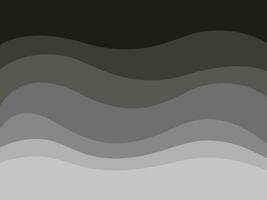 Abstract waves background. Grey scale colors of waves. vector