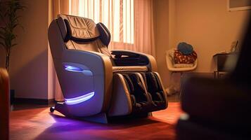 An electric massage chair. Generative Ai photo