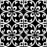a close up of a black and white pattern with a white design. generative ai. photo