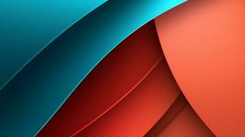 a close up of a red and blue background with curved lines. generative ai. photo