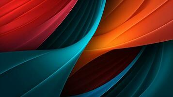 abstract background with a variety of colors of different shapes. generative ai. photo