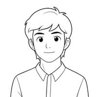 a cartoon boy with a tie and shirt on. generative ai. photo