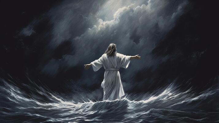 Jesus Walking On Water Stock Photos, Images and Backgrounds for Free