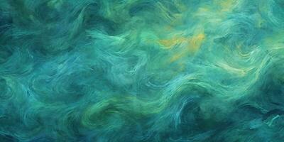 Abstract blue chalkboard background with marbled texture , Generative AI. photo
