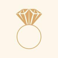 puro elegancia minimalista diamante símbolo en vector versátil, limpio, y crujiente diseño para lujo estética