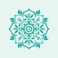 Floral Mandala Emblem Vector - Nature's Beauty and Intricate Symmetry in Captivating Design
