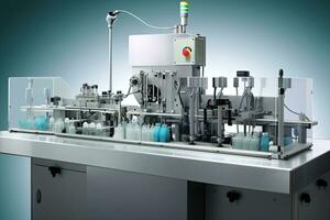 Pharmaceutical Optical Ampoule  Vial Inspection Machine ,Generative AI. photo