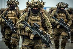 International army games ,Generative AI . photo
