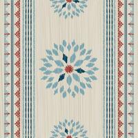 Ikat pattern for fabrics in stylish colors. vector