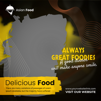 Free PSD delicious food and food menu social media banner template