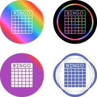 icono de vector de bingo