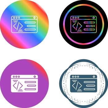 icono de vector de programación