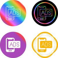 Mobile Advertising Vector Icon