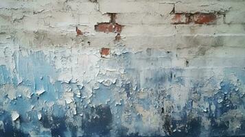 Old red brick wall background, abstract texture pattern backdrop, Generative AI illustration photo