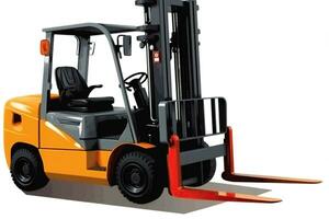 Functionality of Forklift Trucks - Elevating Efficiency in Material Transport and Handling. Generative AI photo