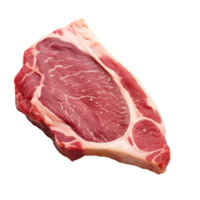 crudo t-bone bistecca. ai generativo png