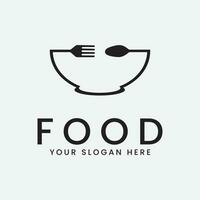 restaurant food logo vector illustration design