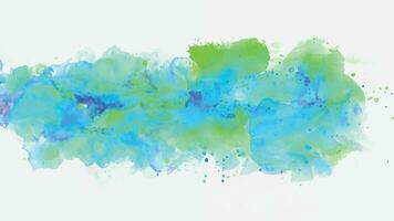 Soft watercolor splash stain background vector