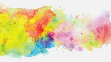 Soft watercolor splash stain background vector