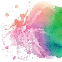 Soft watercolor splash stain background vector