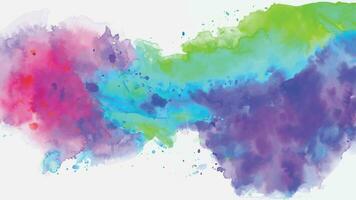 Soft watercolor splash stain background vector