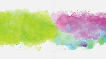 Soft watercolor splash stain background vector