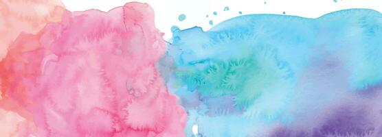 Soft watercolor splash stain background vector