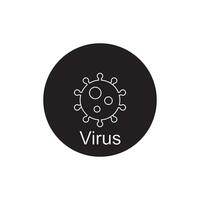 vector de icono de virus