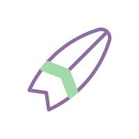 surf icono duotono púrpura verde verano playa símbolo ilustración vector
