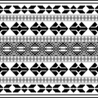 Ethnic patterns. Aztec seamless geometric pattern on white back. Designed for bakcground borders or frames. vector