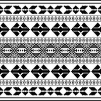 Ethnic patterns. Aztec seamless geometric pattern on white back. Designed for bakcground borders or frames. vector