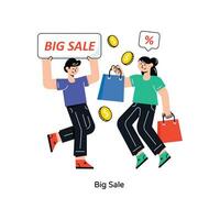 Big Sale  Flat Style Design Vector illustration. Stock illustration