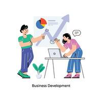 Business Development Flat Style Design Vector illustration. Stock illustration