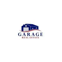 Garage Real Estate Logo Design Vector