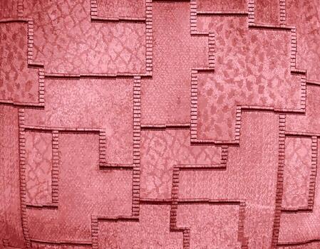 Vector illustration of fabric background with geometric pattern. Furniture jacquard fabric with a geometric pattern.