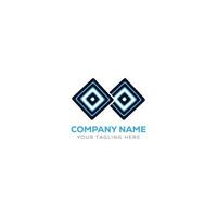 Geometric ceramics and tile floor industry logo design vector graphic