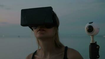 Schießen 360 Grad Video zum virtuell Wirklichkeit Geräte