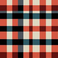 plaid checked pattern seamless fabric textured background modern design vector illustration