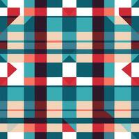 plaid checked pattern seamless fabric textured background modern design vector illustration