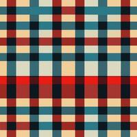 plaid checked pattern seamless fabric textured background modern design vector illustration